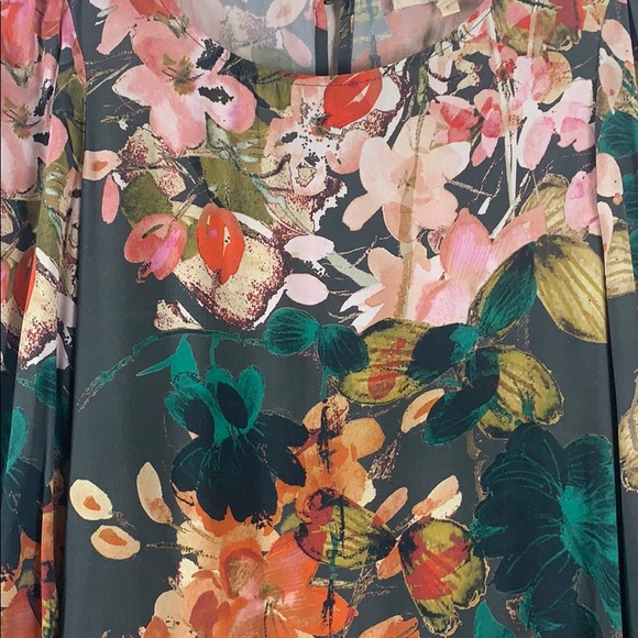 Anthropologie Meadow Rue Floral Peplum Mini Dress - Picture 6 of 9